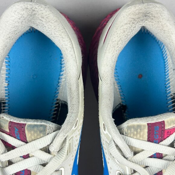 Brooks Adrenaline GTS 22 Athletic Running Shoes Womens 8 Blue Pink Leopard - Picture 8 of 10